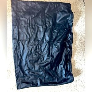 Black faux leather crop top size medium